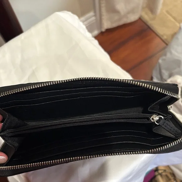 Michael Kors Black and White Animal Print Wallet - Picture 4 of 6